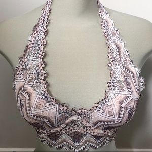 Pink padded bralette